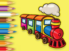 Coloring Book: Running Train