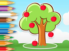Coloring Book: Apple Tree
