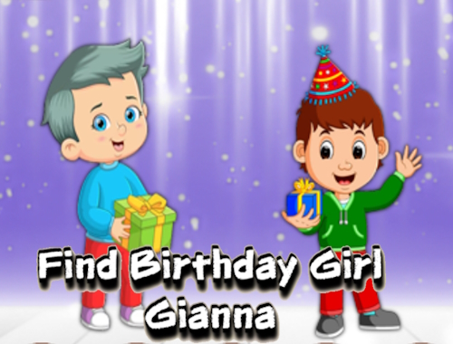 誕生日の女の子ジアンナを探す 