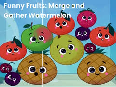 Funny fruits: merge and gather watermelon