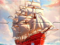 Jigsaw Puzzle: White Sailing Boat