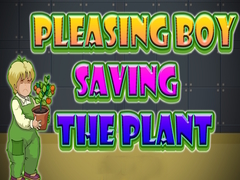 Pleasing Boy Saving the Plant