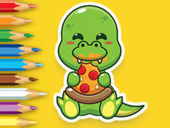 Coloring Book: Hungry Dinosaurs