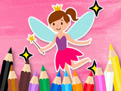 Coloring Book: Little Pretty Fairy