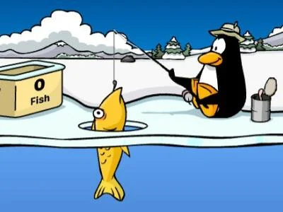 クラブペンギン: アイスフィッシング .