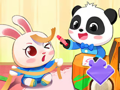 ジグソーパズル: 赤ちゃんパンダのプレイタイム 