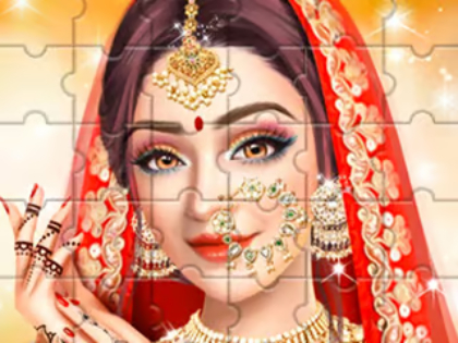 インドの結婚式のジグソー 