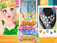 Blonde Sofia Making Jewelry