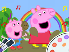 Coloring Book: Peppa Pig Muddy Funny