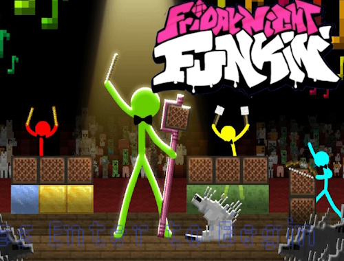 FNF Rush E : アニメーション vs. マインクラフト .