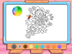 Coloring Book: Flower Bouquet