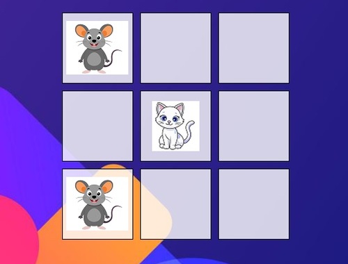 三目並べマウス vs 猫 