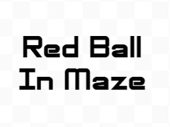 Red Ball In Maze