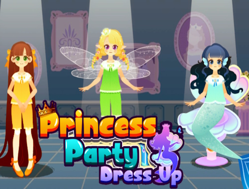 プリンセスパーティードレスアップ 