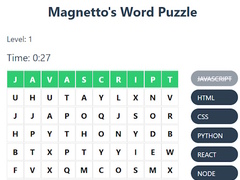 Magnetto's Word Puzzle