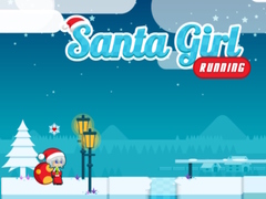 Santa Girl Running