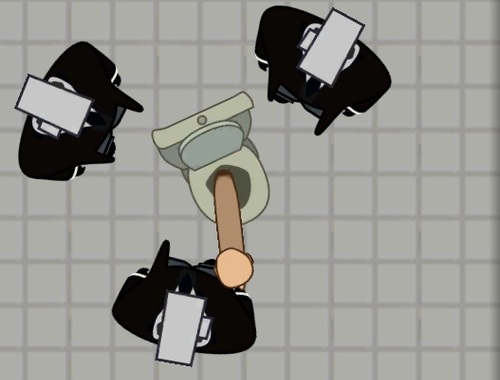100 人のカメラマン vs 100 人のトイレ 