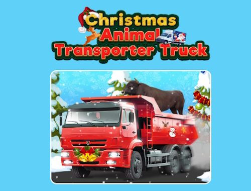 クリスマス動物輸送トラック 