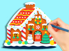 Coloring Book: Gingerbread Hut