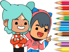 Coloring Book: Toca Boca Friends