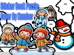 Sticker Book Puzzle: Color By Number