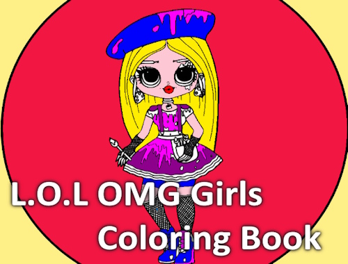L. O. L OMG 女の子の塗り絵 .