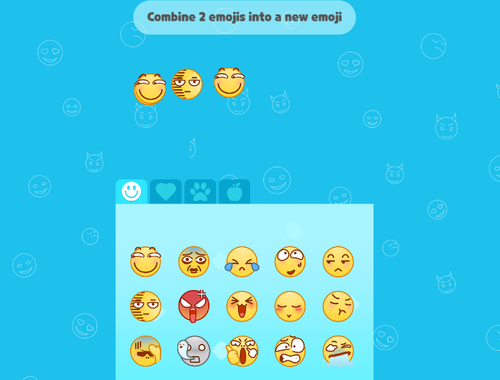 絵文字は楽しいモジを融合します .