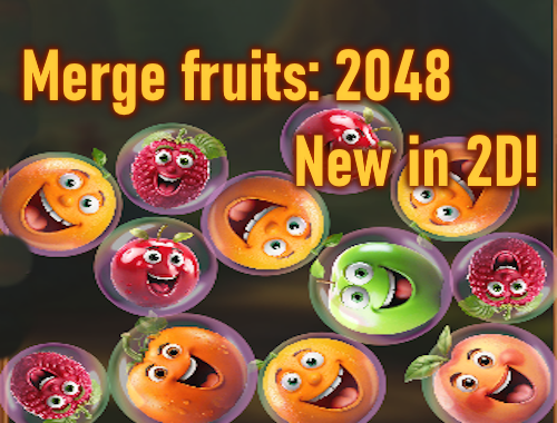 マージフルーツ：2048 NEW IN 2D！ .