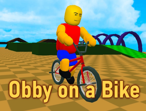 自転車でobby .