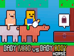 Baby Noob vs Baby Obby Horse