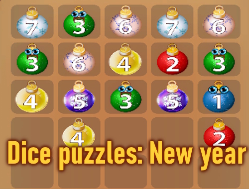 サイコロパズル：新年 .