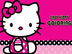 Easy Coloring Kitty