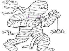 Mummy Coloring Book