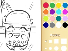 Boba Tea Coloring Book for Kids
