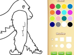 Gorilla Coloring Book for Kids
