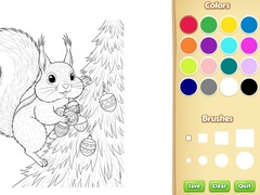 Christmas Animal Coloring Book for Kids