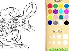 Easter Bunny Coloring Book for Kids