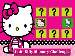 Cute Kitty Memory Challenge