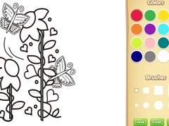 Butterflies and Flowers Coloring Book for Kids