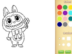 Labubu Doll Coloring Book for Kids