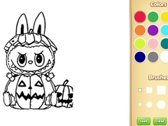Halloween Labubu Coloring & Drawing Game
