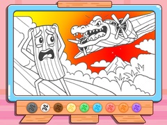 Coloring Book: Bombardino Crocodilo