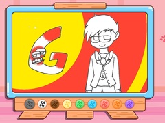 Coloring Book: Alphabet Lore G
