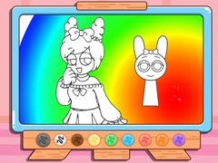 Coloring Book: Pinki Sprunki Makeover