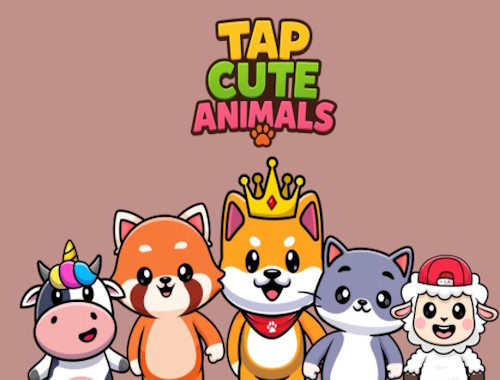かわいい動物をタップします .