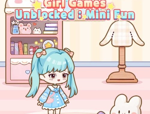 女の子のゲームはロックされていないミニの楽しみ .