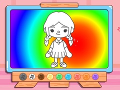 Coloring Book: Toca Boca Girl