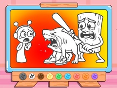 Coloring Book: Sprunki VS Tung Tung Sahur