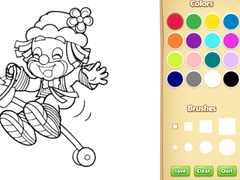 Clown Coloring Pages