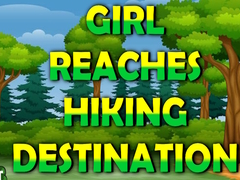 Girl Reaches Hiking Destination